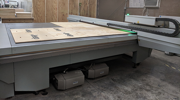 Canon Oce Arizona UV Flatbed Printer - Jeep Logos Canon Oce Arizona UV Flatbed Printer - Jeep Logos